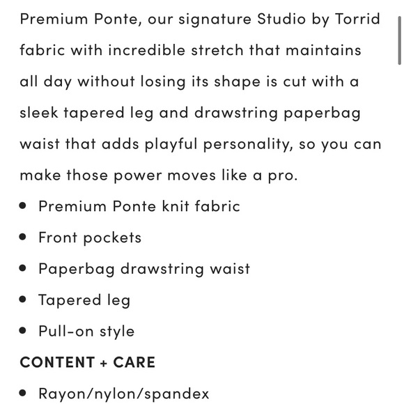 ✨torrid herringbone walnut paperbag waist pant✨ - Picture 4 of 5